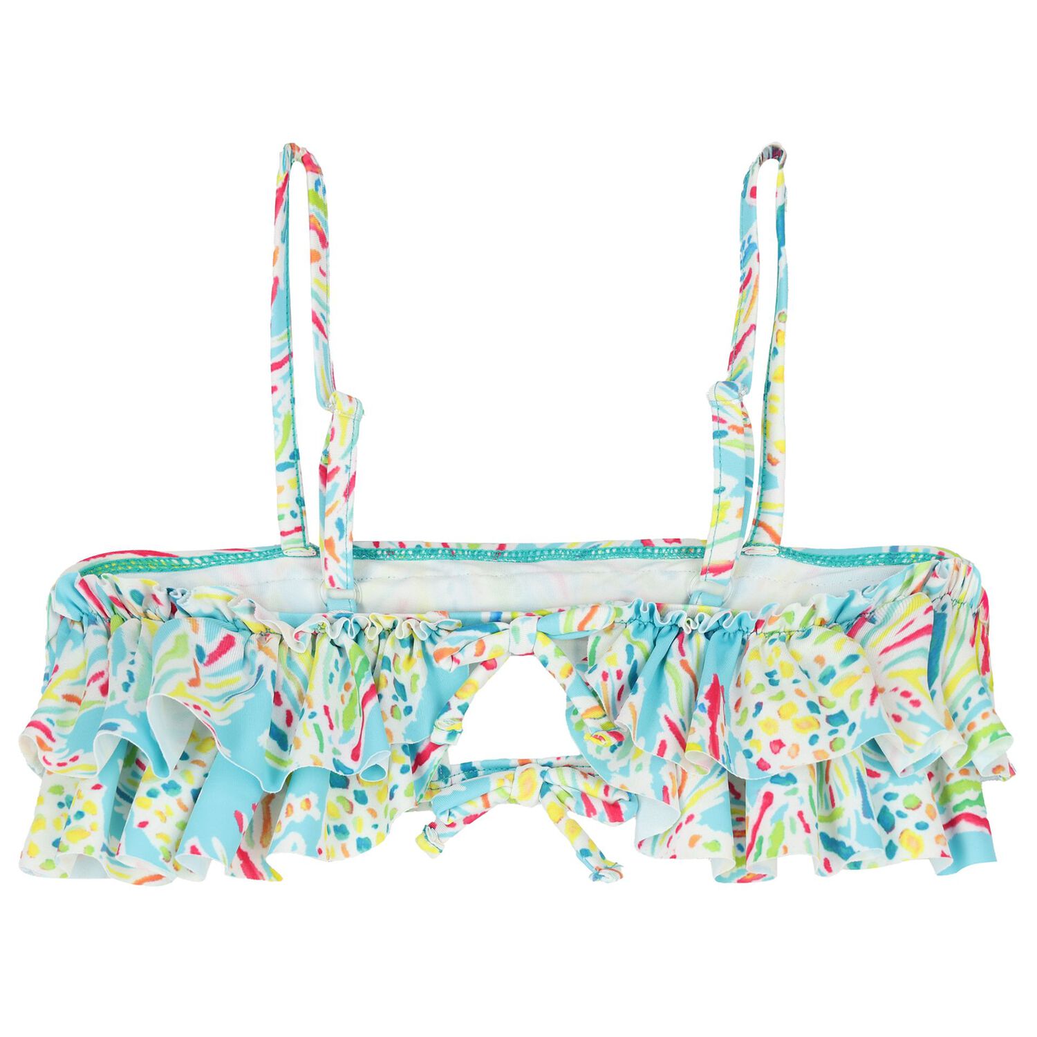 Girls Blue Pineapple Swimsuit, 1, hi-res image number null