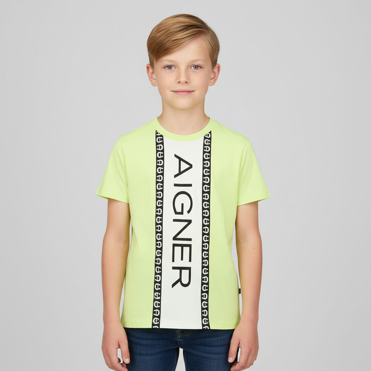 Boys Green Logo T-Shirt, 1, hi-res image number null