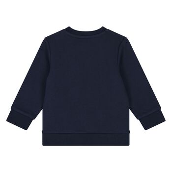 Younger Boys Navy Blue Logo Sweatshirt