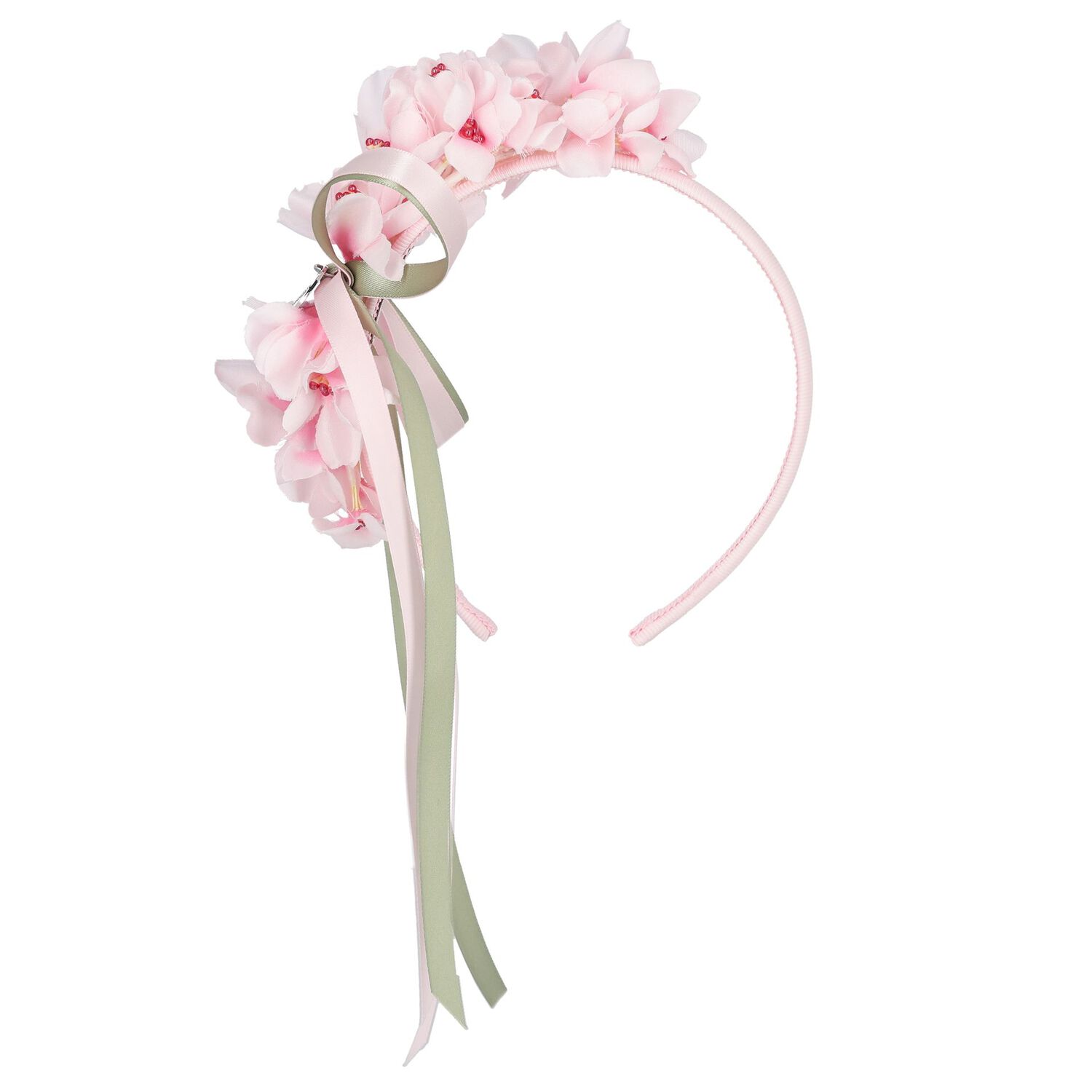 Girls Pink Cherry Blossom Headband, 1, hi-res