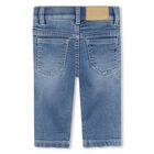 Younger Boys Blue Denim Jeans, 1, hi-res