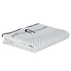 Baby Boys White & Navy Blue Logo Blanket, 3, hi-res