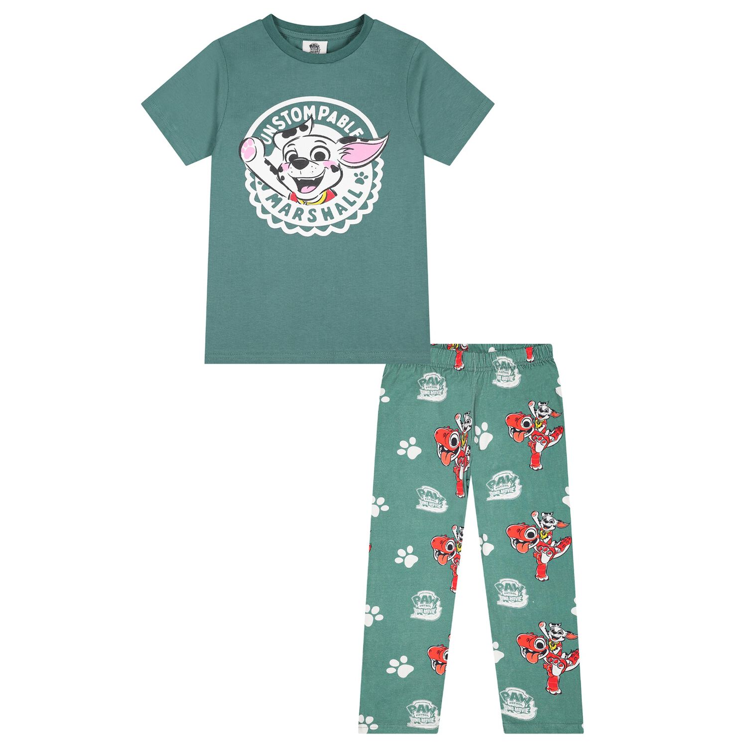 Boys Green Paw Patrol Pyjamas, 1, hi-res