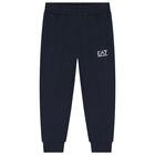 Boys Navy Blue Logo Tracksuit, 1, hi-res
