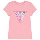 Girls Pink Logo T-Shirt, 1, hi-res