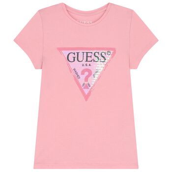 Girls Pink Logo T-Shirt