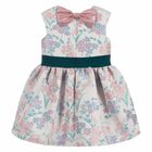 Girls Pink Floral Dress, 1, hi-res