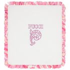Baby Girls Ivory & Pink Iride Ruffle Blanket, 2, hi-res
