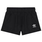Black Trefoil Logo Shorts Set, 1, hi-res