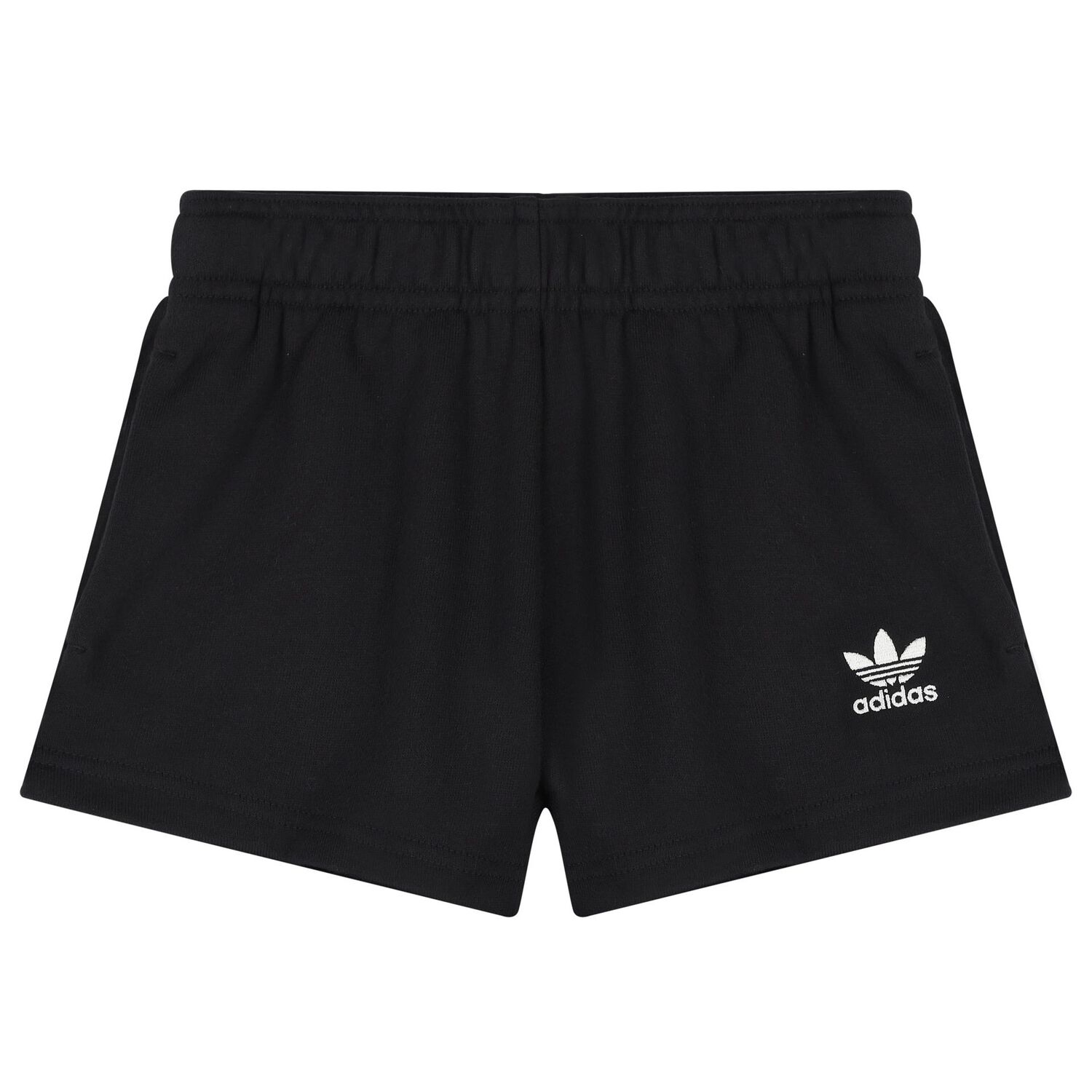 Black Trefoil Logo Shorts Set, 1, hi-res