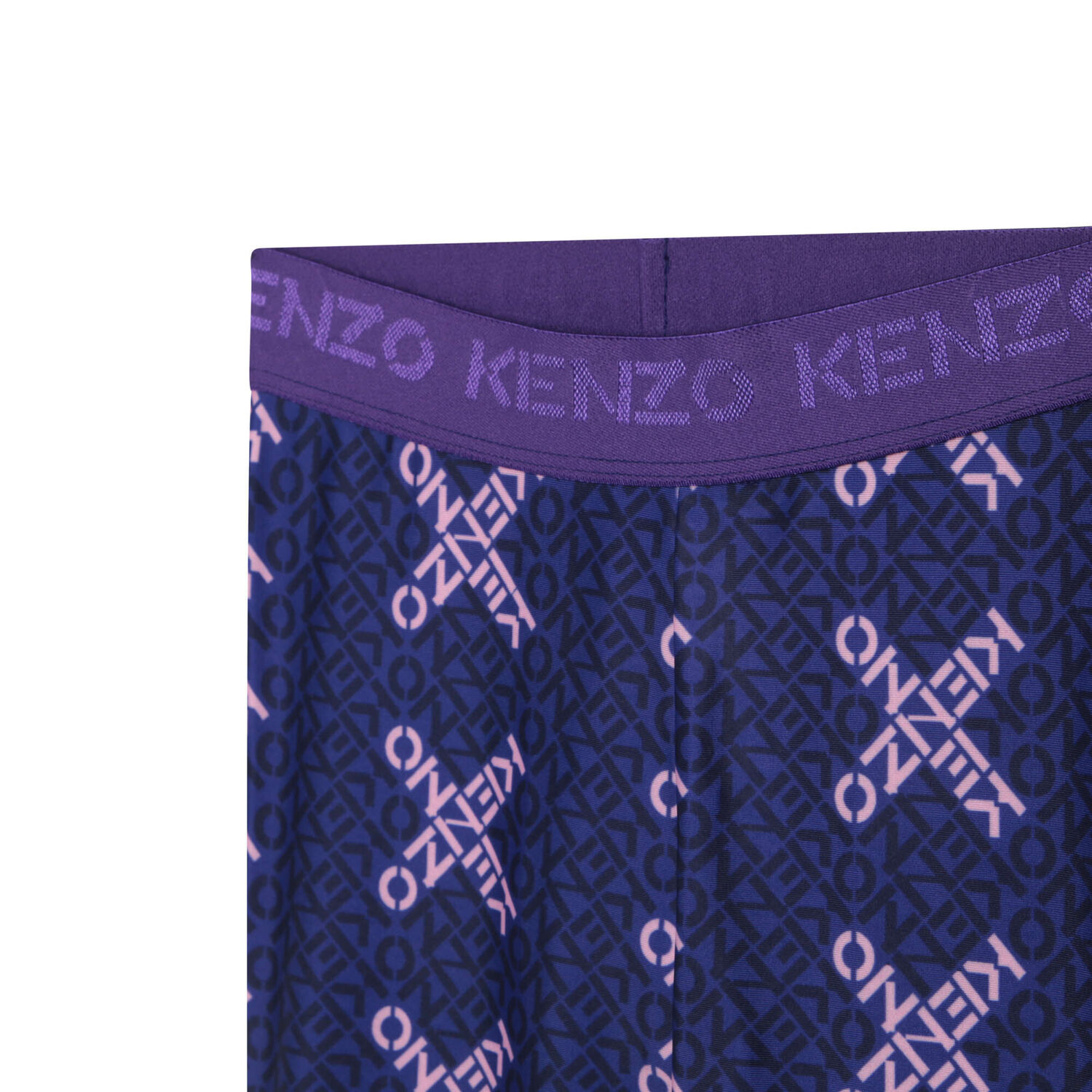 Girls Purple Logo Leggings, 1, hi-res