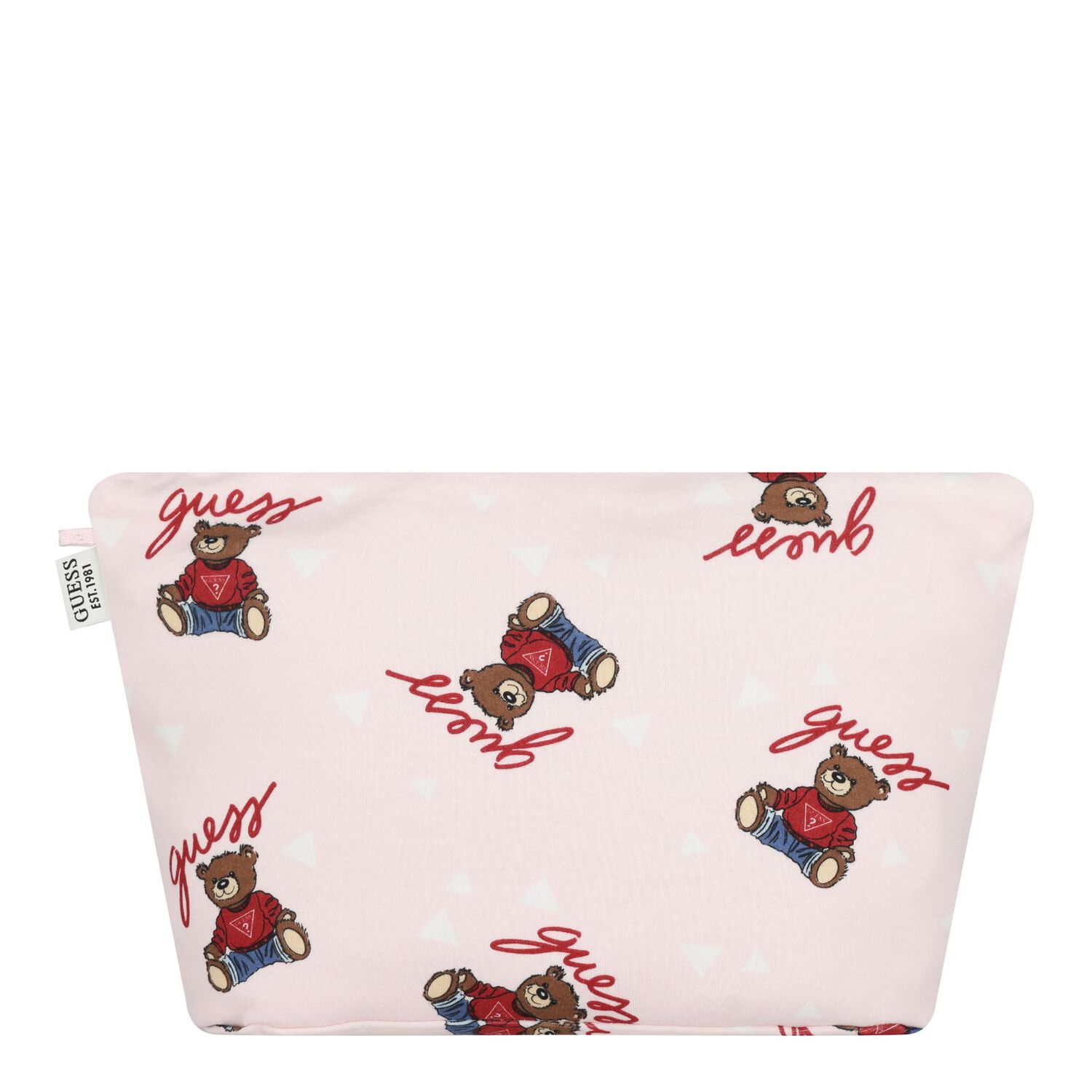 Baby Girls Pink & White Teddy Bear Logo Bodysuit Set, 1, hi-res