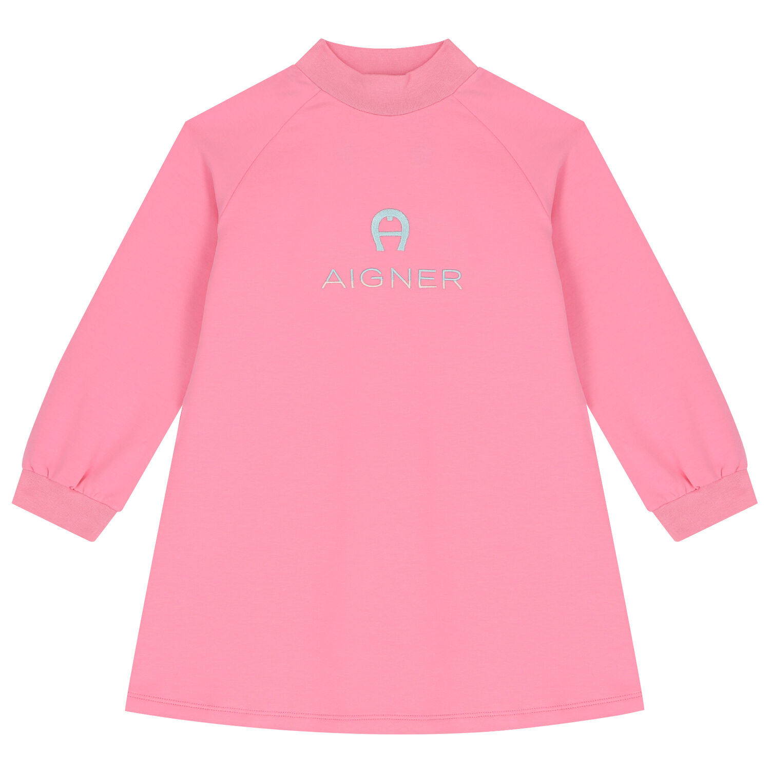 Girls Pink Logo Sweatshirt Dress, 1, hi-res