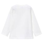 Boys White Racing Car Long Sleeve Top, 1, hi-res