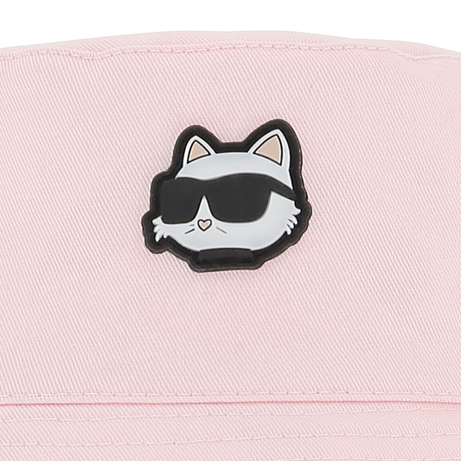 Baby Girls Pink & White Choupette Reversible Bucket Hat, 1, hi-res