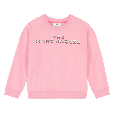 Girls Pink Logo Sweatshirt 