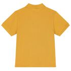 Boys Yellow Logo Polo Shirt, 4, hi-res