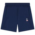 Boys Ivory & Navy Blue Marvel Shorts Set, 1, hi-res