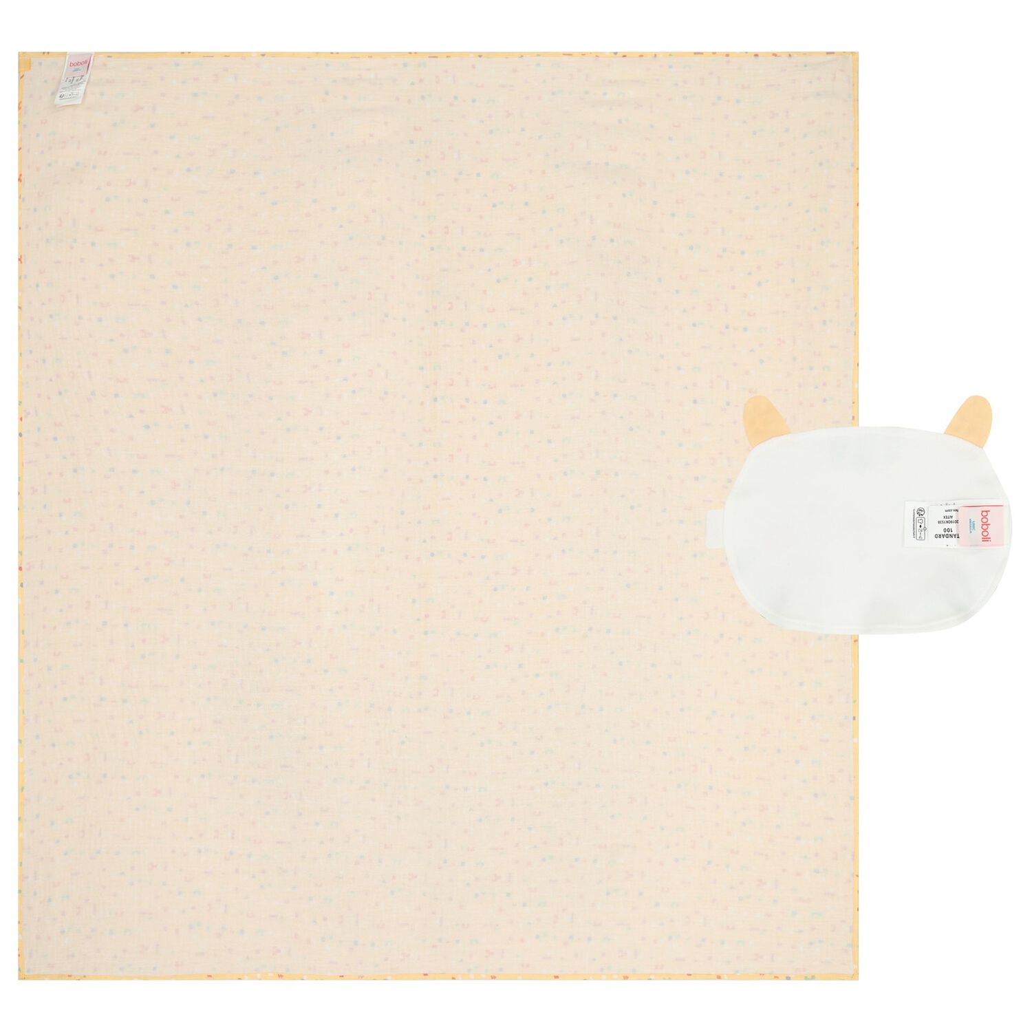 Yellow Baby Swaddle Blanket, 1, hi-res