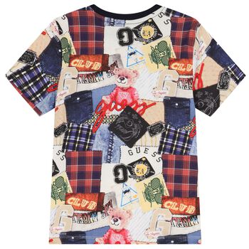 Boys Multi-Coloured Logo T-Shirt