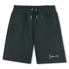 Boys Green Logo Shorts, 1, hi-res