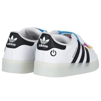 White Superstar Led Lights Trainers