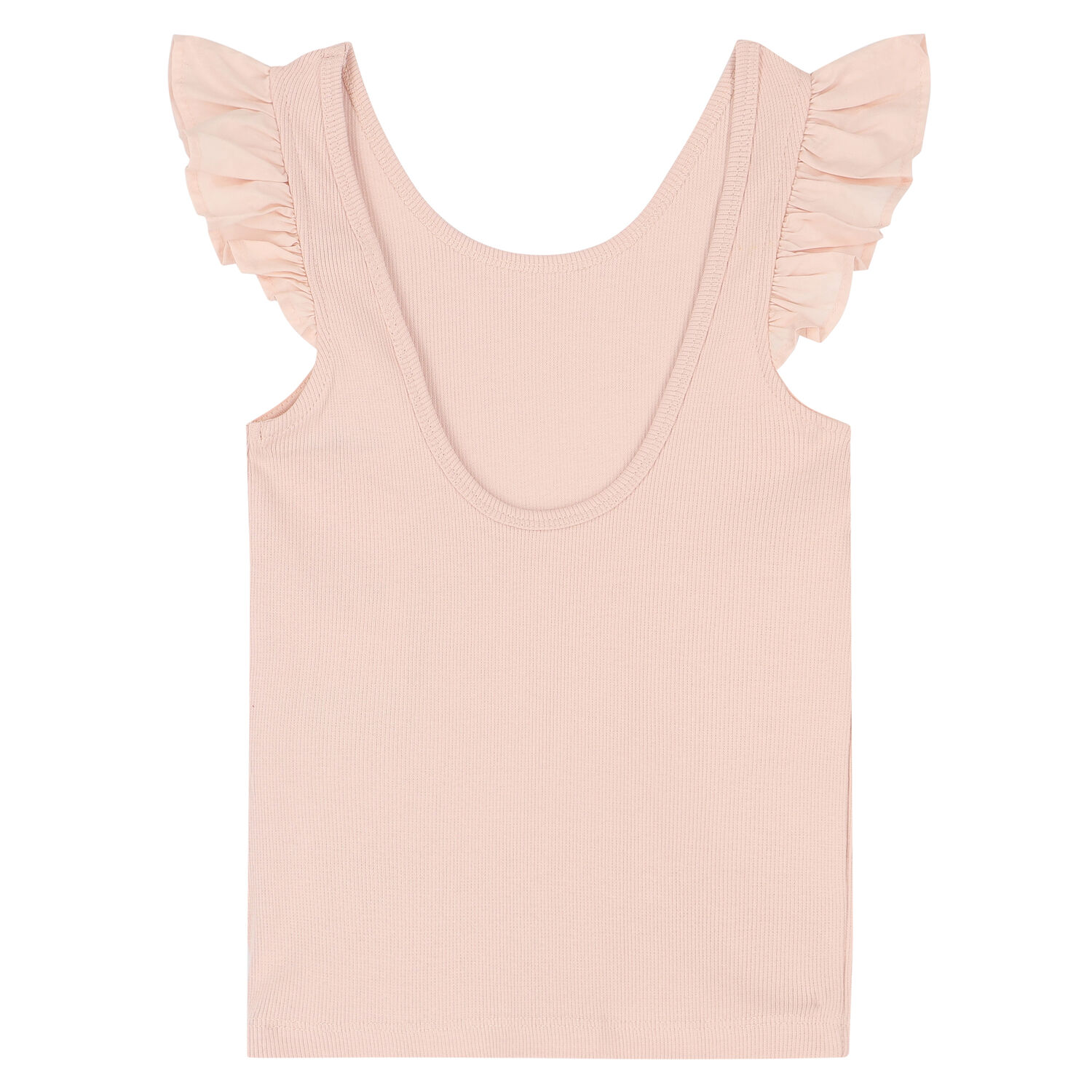 Girls Pink Ruffled Top, 1, hi-res