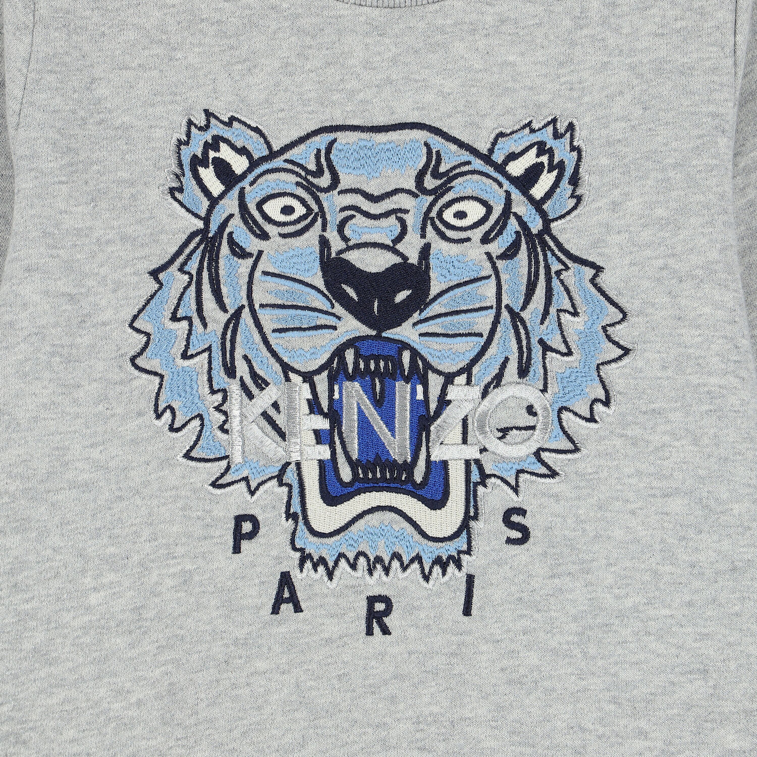 Girls Grey Tiger Sweatshirt Dress, 1, hi-res