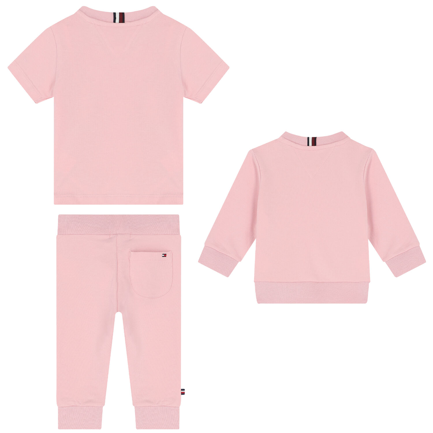 Baby Girls Pink Logo 3-Piece Tracksuit, 3, hi-res