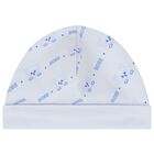 Baby Boys Blue Logo Romper Gift Set, 1, hi-res