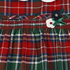 Baby Girls Red & Green Tartan Dress, 1, hi-res