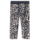 Younger Girls Pink & Black Logo Leggings, 1, hi-res