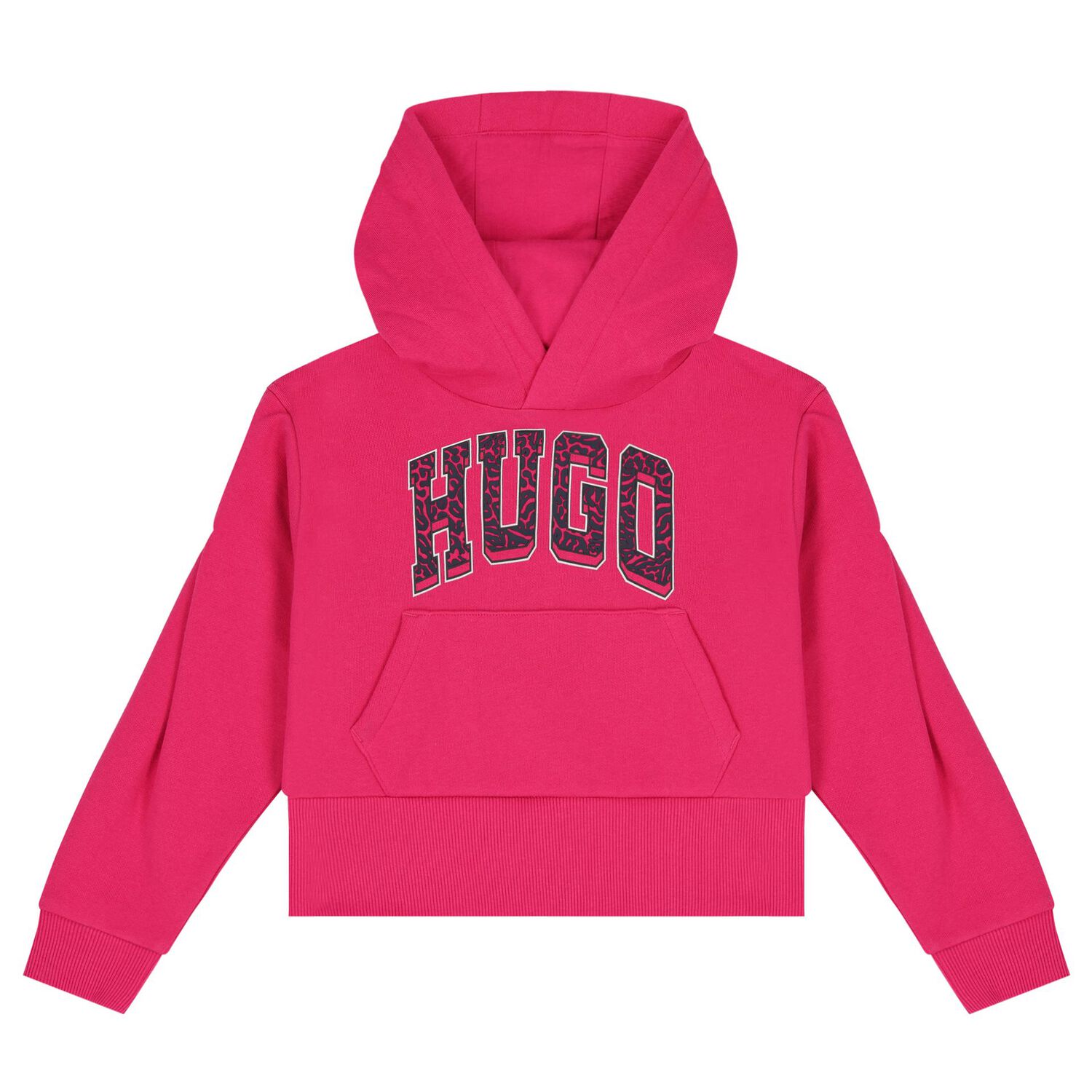 Girls Pink Logo Hooded Top, 1, hi-res image number null