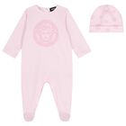 Baby Girls Pink Medusa Babygrow Gift Set, 1, hi-res