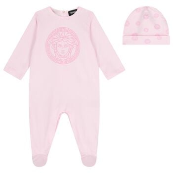 Baby Girls Pink Medusa Babygrow Gift Set