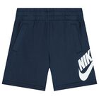 Navy Blue Logo Shorts, 4, hi-res