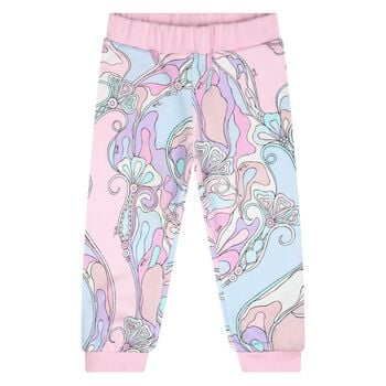 Younger Girls Pink & Blue Orchidee Joggers