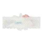 Younger Girls White Lace Headband, 1, hi-res