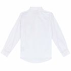 Boys White Cotton Shirt, 1, hi-res