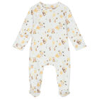White & Yellow Honey Babygrow, 1, hi-res