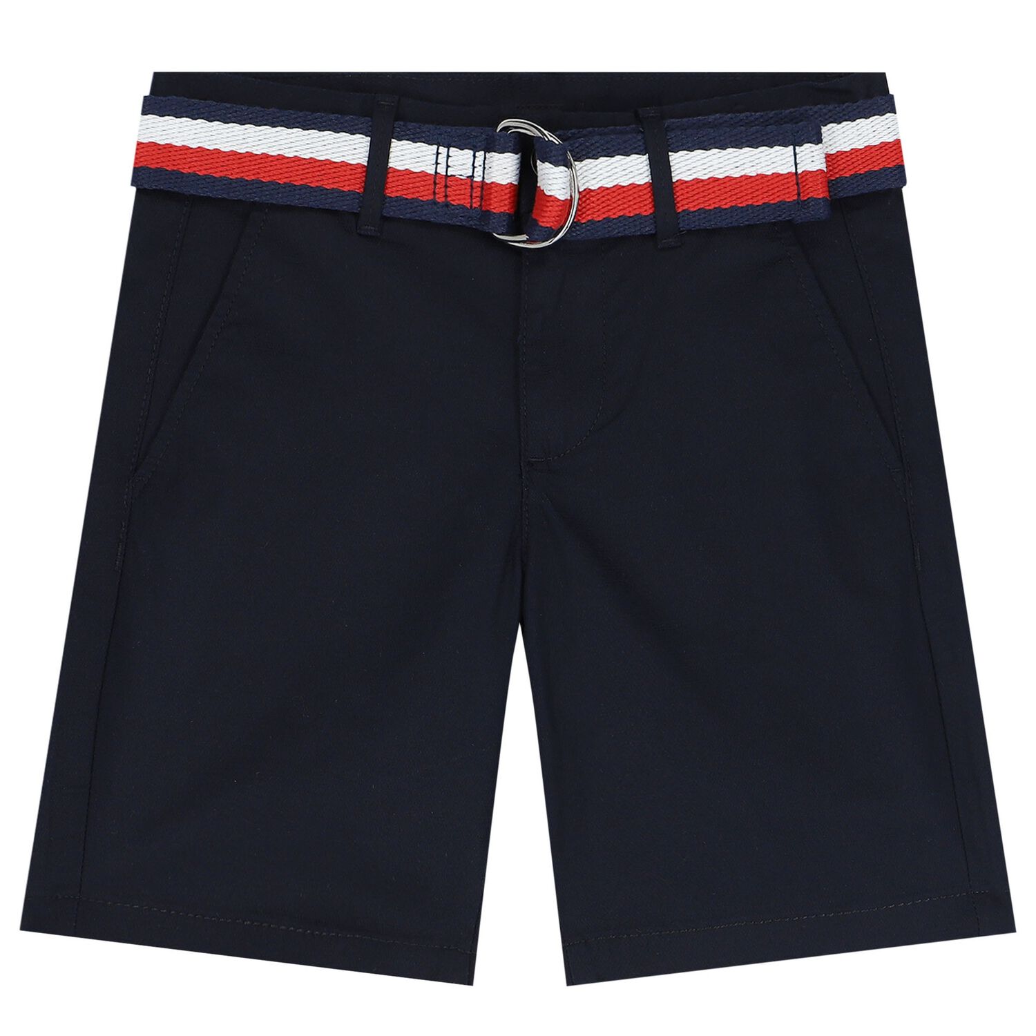 Boys Navy Blue Logo Shorts, 1, hi-res image number null