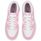 Girls Pink & White Dunk Low Trainers, 2, hi-res