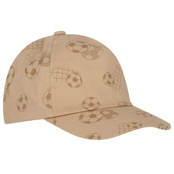 Baby Boys Beige Football Cap