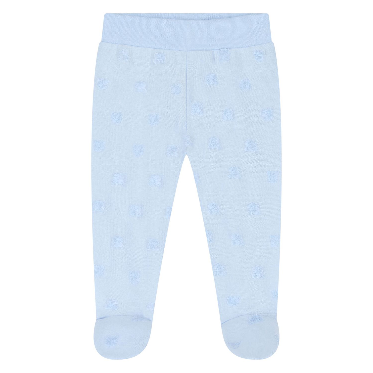 Baby Boys White & Blue Trousers Set, 1, hi-res
