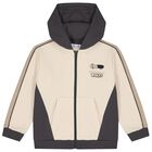Boys Beige & Grey Tracksuit Set ( 3 Piece ), 1, hi-res