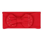 Baby Girls Red Bow Tulle Dress Set , 1, hi-res