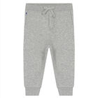 Baby Boys Blue & Grey Bear Tracksuit, 1, hi-res
