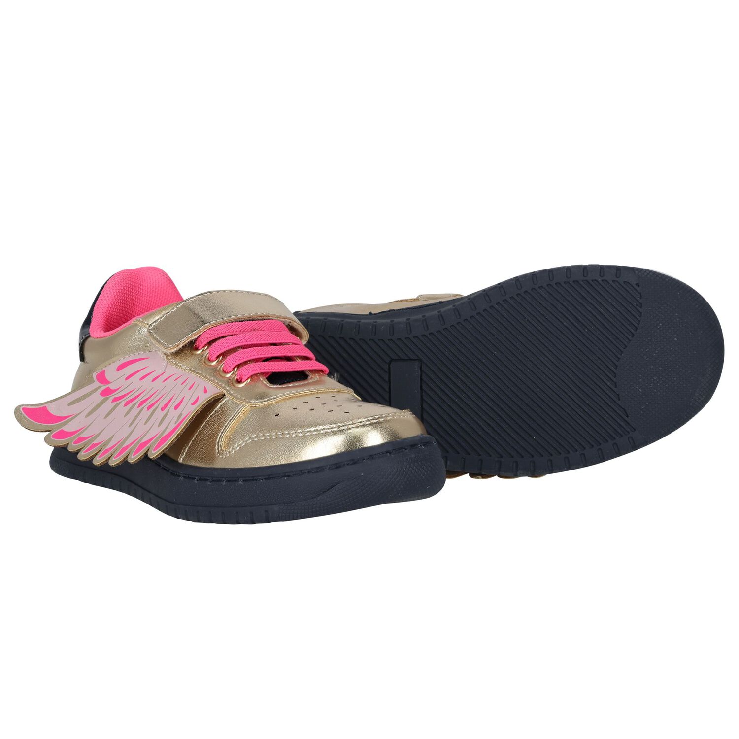 Girls Gold Wings Trainers, 1, hi-res