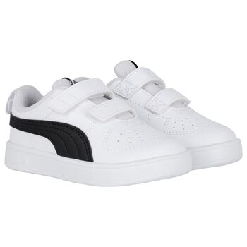 Younger White & Black Rickie Trainers