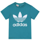 Turquoise Trefoil Logo T-Shirt, 9, hi-res